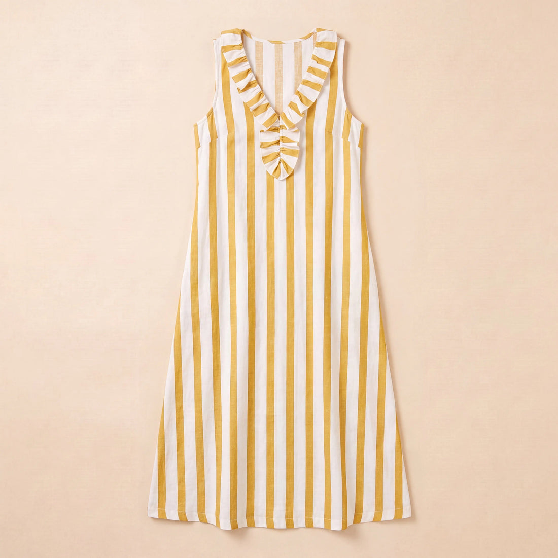 BRISA — Vestido de lino con bolsillos