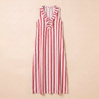 Vestido de lino BRISA de Lucía para mujeres reales, look de playa completo