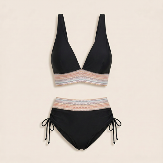 Bikini de talle alto MAREA de Lucía, traje de baño reductor para mujer, vista frontal