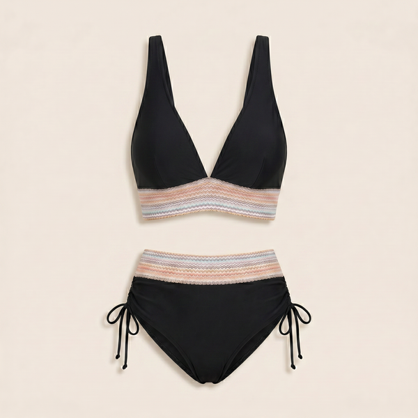 Bikini de talle alto MAREA de Lucía, traje de baño reductor para mujer, vista frontal